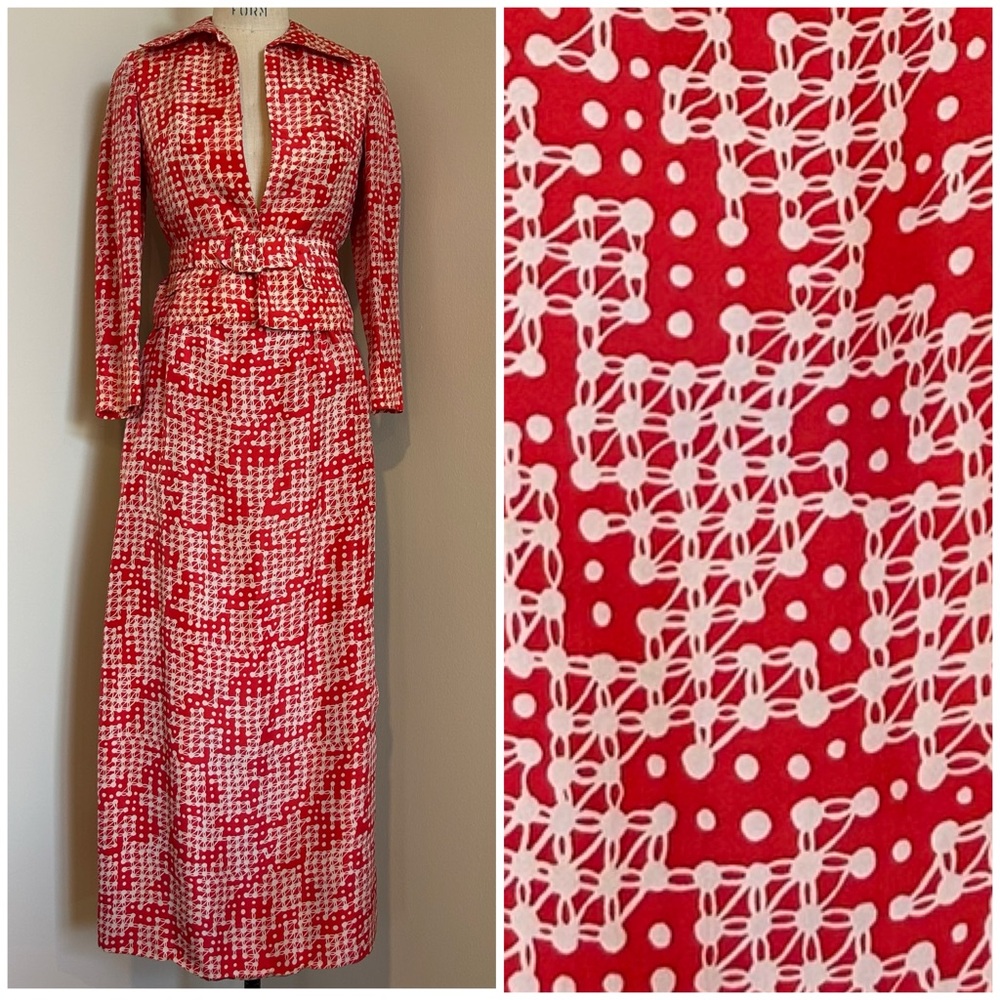 VTG 50s M.K. Loo 3-Piece Set Skirt Suit Maxi Expert Tailored Sz 2P RARE!